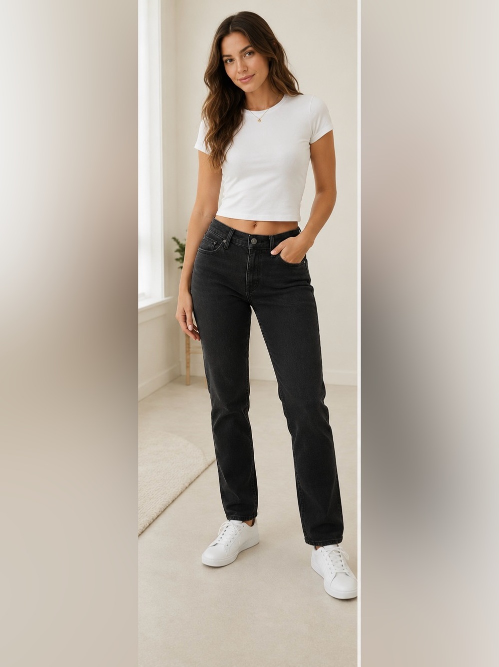 Levi’s 314 Shaping Straight Black Jeans Women’s 31 Tall Stretch